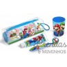 Super Mario conjunto (escova+dentifrico+copo)