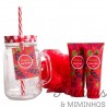 Frutos vermelhos set (caneca vidro+BL50+crm maos50+puff)