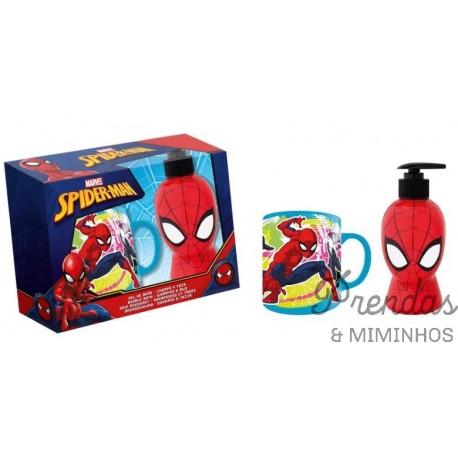 SPIDERMAN conjunto caneca + sg3D dispensador