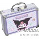KUROMI, Hello Kitty & Friends mala maquilhagem em aluminio