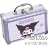 KUROMI, Hello Kitty & Friends mala maquilhagem em aluminio