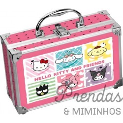 HELLO KITTY & FRIENDS mala maquilhagem em aluminio