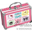 HELLO KITTY & FRIENDS mala maquilhagem em aluminio