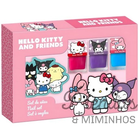 HELLO KITTY & FRIENDS conjunto unhas