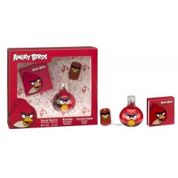 Angry Birds Set "Vermelho" edt + bloco + chapa com corrente